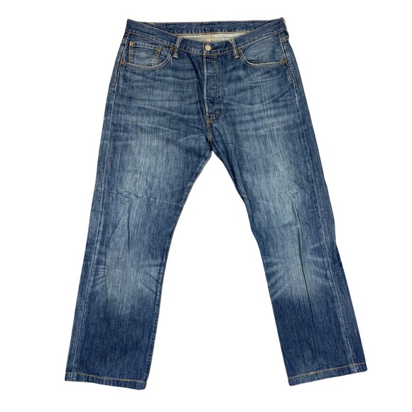 Levi's Other - Levi Strauss Jeans Mens 38 Blue 501 Original Fit Button Fly Straight Denim Baggy